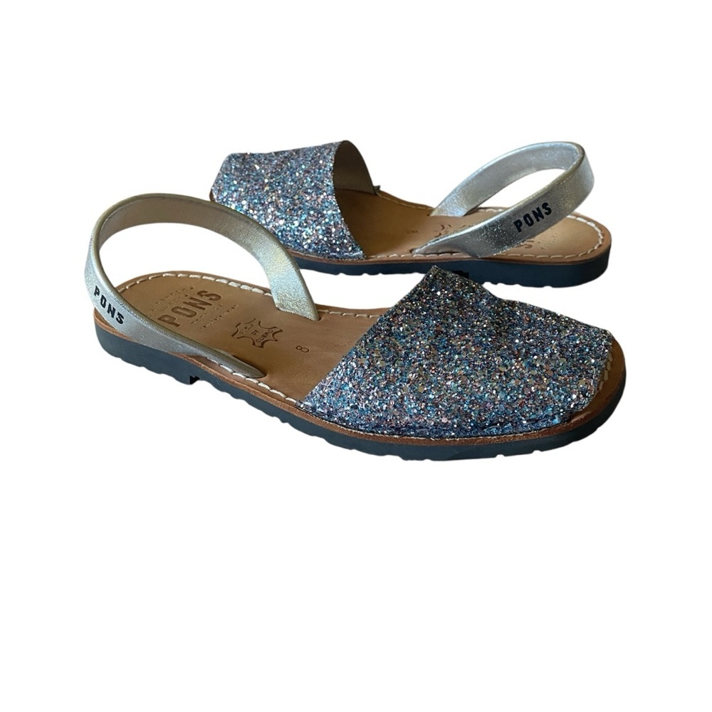 PONS Avarca Classic Style Glitter Slip Ons Shoes